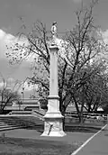 Monument erected by the Daughters of the Confederacy on the Matagorda County Courthouse Square in Bay City in 1913