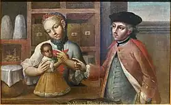 De Albina y Español, Torna atrás, c. 1750. Juan Patricio Morlete Ruiz (attributed).