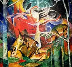 Rehe im Walde I, Deer in Forest 1 (1913), The Phillips Collection