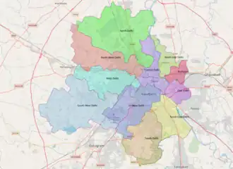 Location in Delhi, India