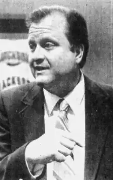 Black-and-white head shot of Walker