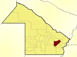 Location of General Donovan Department within Chaco Province