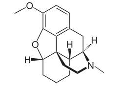 Chemical structure of desocodeine.