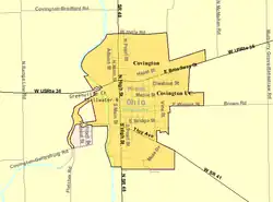 Detailed map of Covington