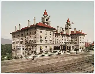 Northwest view of Antlers Hotel that was completed in 1901