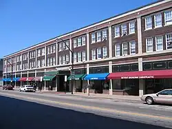 Gordon Square, Detroit–Shoreway's retail hub and slated to become an arts area in the near future.