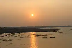 Sunset at Dindi water reservoir in Telengana.