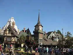 Image 47Fantasyland (Peter Pan's Flight in the foreground and the Matterhorn Bobsleds in the background) (from Disneyland)