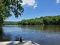 View of the Delaware River from the dock