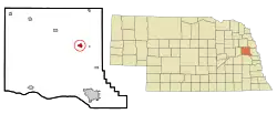 Location of Hooper, Nebraska