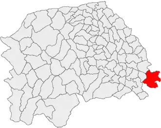 Location in Suceava County