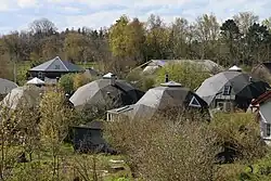 Domes in Dyssekilde ecovillage in Torup
