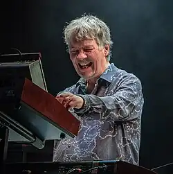 Airey performing with Deep Purple in 2024