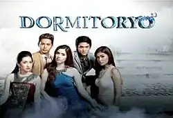 An image of Joyce Ching, Enzo Pineda, Lauren Young, Ruru Madrid and Wynwyn Marquez. The series title is displayed on the upper side of the image. The logo of GMA Network is displayed on the upper right side of the image.