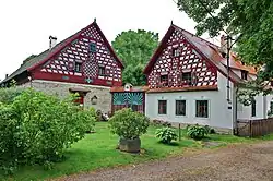 Folk architecture houses in Doubrava
