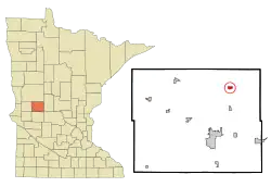 Location of Miltona, Minnesota