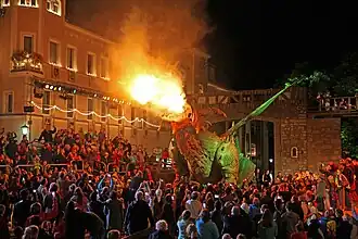 Enthusiastic visitors