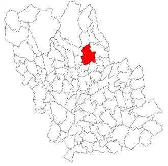 Location in Prahova County