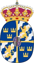 Arms of Queen Louise of Sweden
