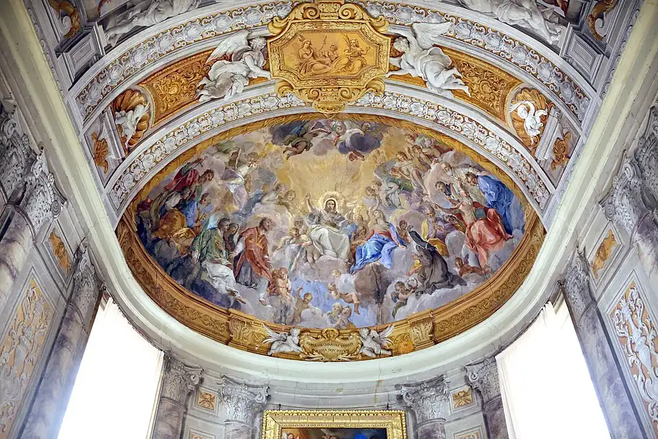 The choir of the Canons, with frescos by Giuseppe Passeri (1683)