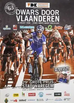 Event poster with previous winner Tom Boonen
