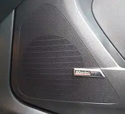 Dynaudio speaker inside a Volkswagen Tiguan