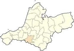 Location of Aïn Kihal within Aïn Témouchent Province