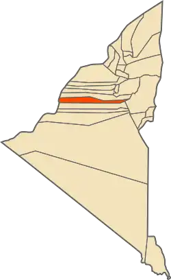 Location of Tamest commune within Adrar Province