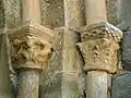 Two capitals on entry door, Santa Maria de Cóll