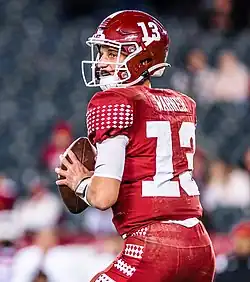 Elijah Warner gets ready to pass