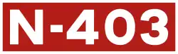 National road N-403 shield}}