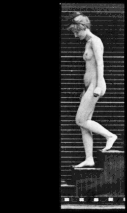 Woman walking downstairs (1887)