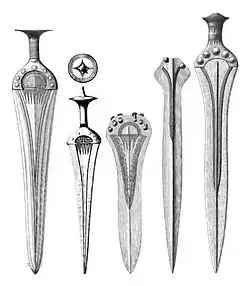 Bronze swords, c. 1600 BC