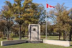The East Kildonan War Memorial in Centennial Park on Raleigh Street.