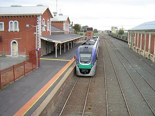 A V/Line VLocity at Echuca