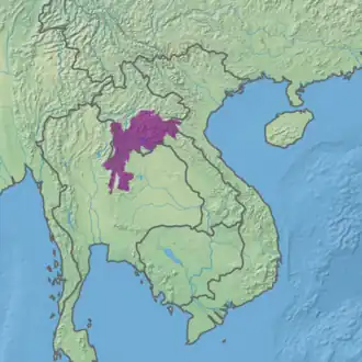 Ecoregion territory (in purple)