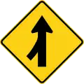 P2-8I Merging traffic from the left ahead
