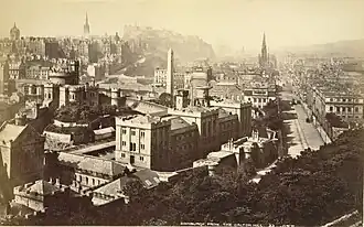 Edinburgh Bridewell in foreground, demolished