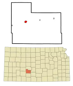 Location within County and Kansas