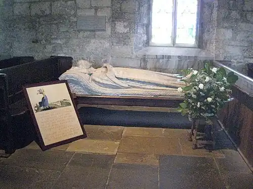 Grace Darling memorial in the church of 1844 by Charles Raymond Smith