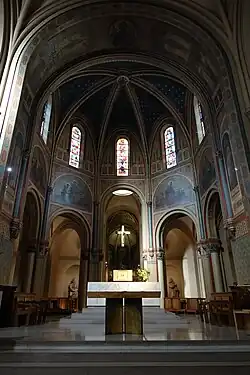 The choir and altar