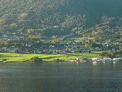 View of the village of Eide