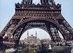 Eiffel Tower structural latticework