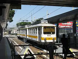 The terminus of the Rome-Giardinetti railway.