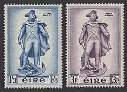 Barry on Irish postage stamps, Issue of 1956