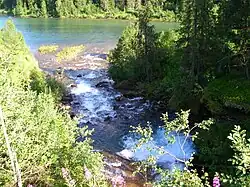 The outlet of Eiteråa into Ranelva