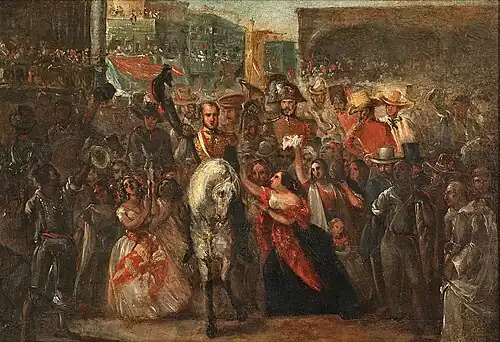The Entry of President Luis José de Orbegoso to Lima, ca. 1842