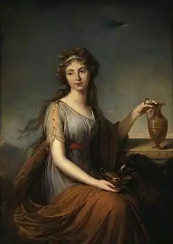 Anne Pitt as Hebe, 1792, Hermitage Museum.