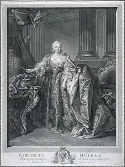 Empress Elisabeth; after Louis Tocqué, 1761