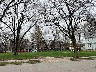 Empty Lots created in the Valentine Neighborhood due to demolition of homes by Kansas City Life.
